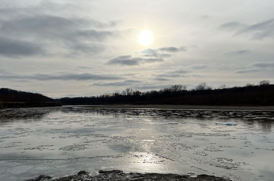 River Ice Formations